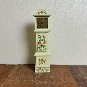 American Heritage Wooden Music Box Grandfather‎ clock George-Good 1988
